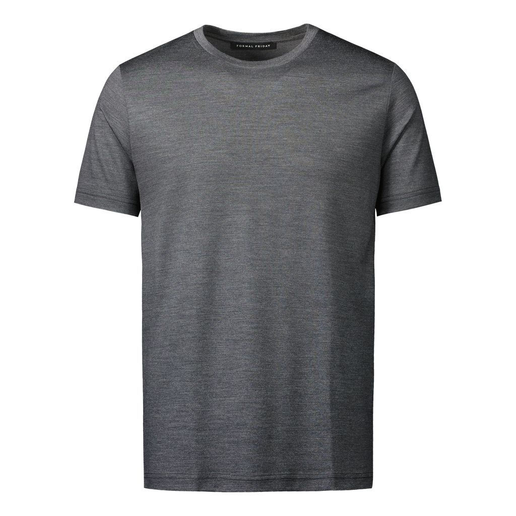 Heavyweight Ultrafine Merino T-Shirt | Shadow