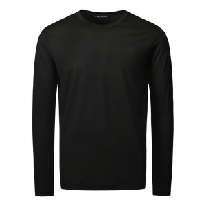 Ultrafine Merino Long Sleeve T-Shirt | Black