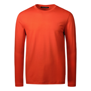 Ultrafine Merino Long Sleeve T-Shirt | Orange