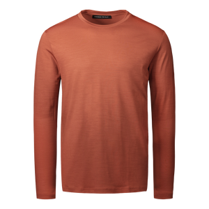 Ultrafine Merino Long Sleeve T-Shirt | Terracotta