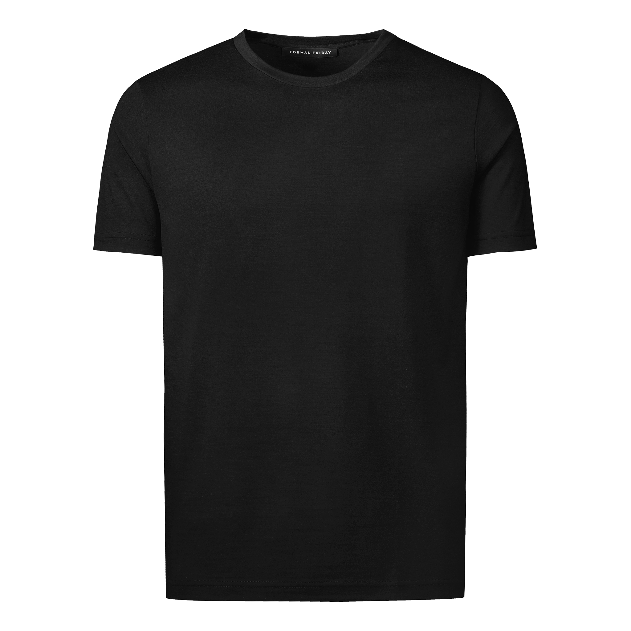 Heavyweight Ultrafine Merino T Shirt Black FORMAL FRIDAY