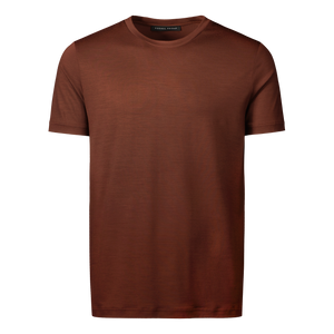 Heavyweight Ultrafine Merino T-Shirt | Mahogany