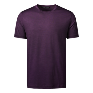 Heavyweight Ultrafine Merino T-Shirt | Plum