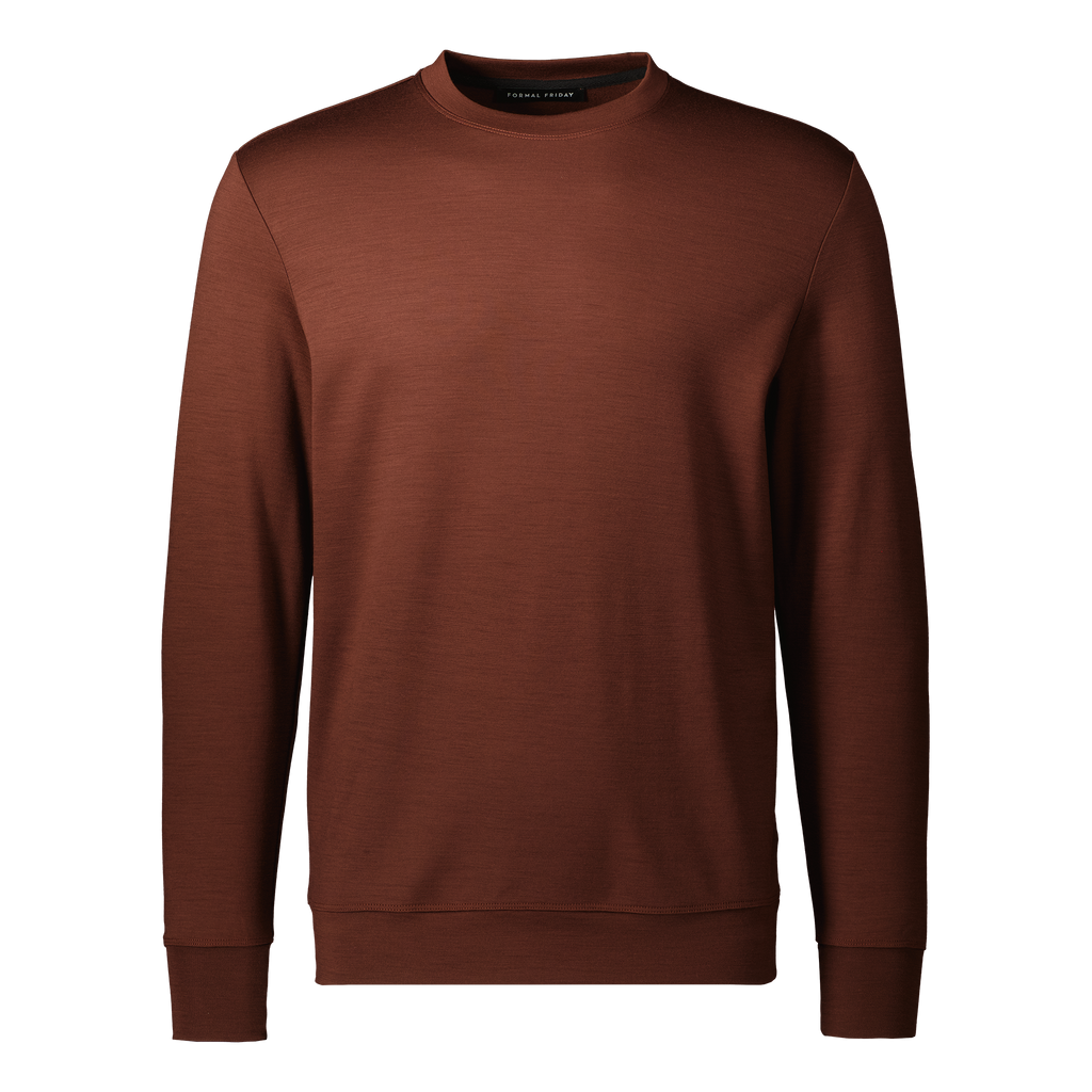 Ultrafine Merino Sweatshirt | Mahogany