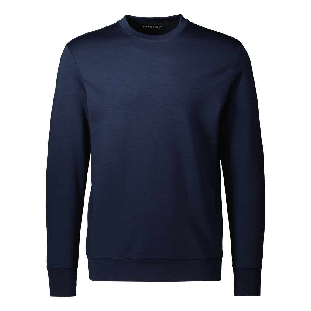 Ultrafine Merino Sweatshirt | Navy