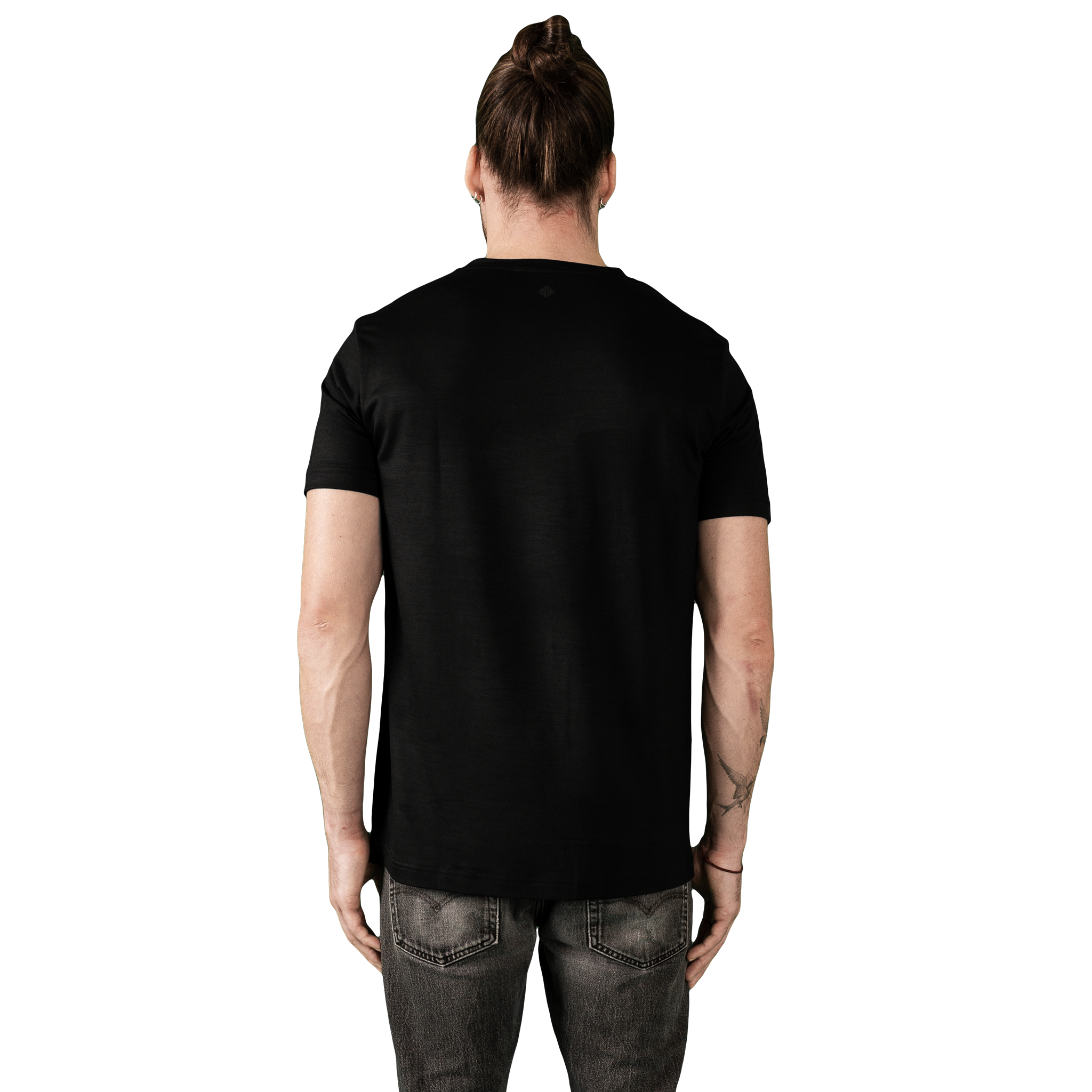Heavyweight Ultrafine Merino T-Shirt | Black