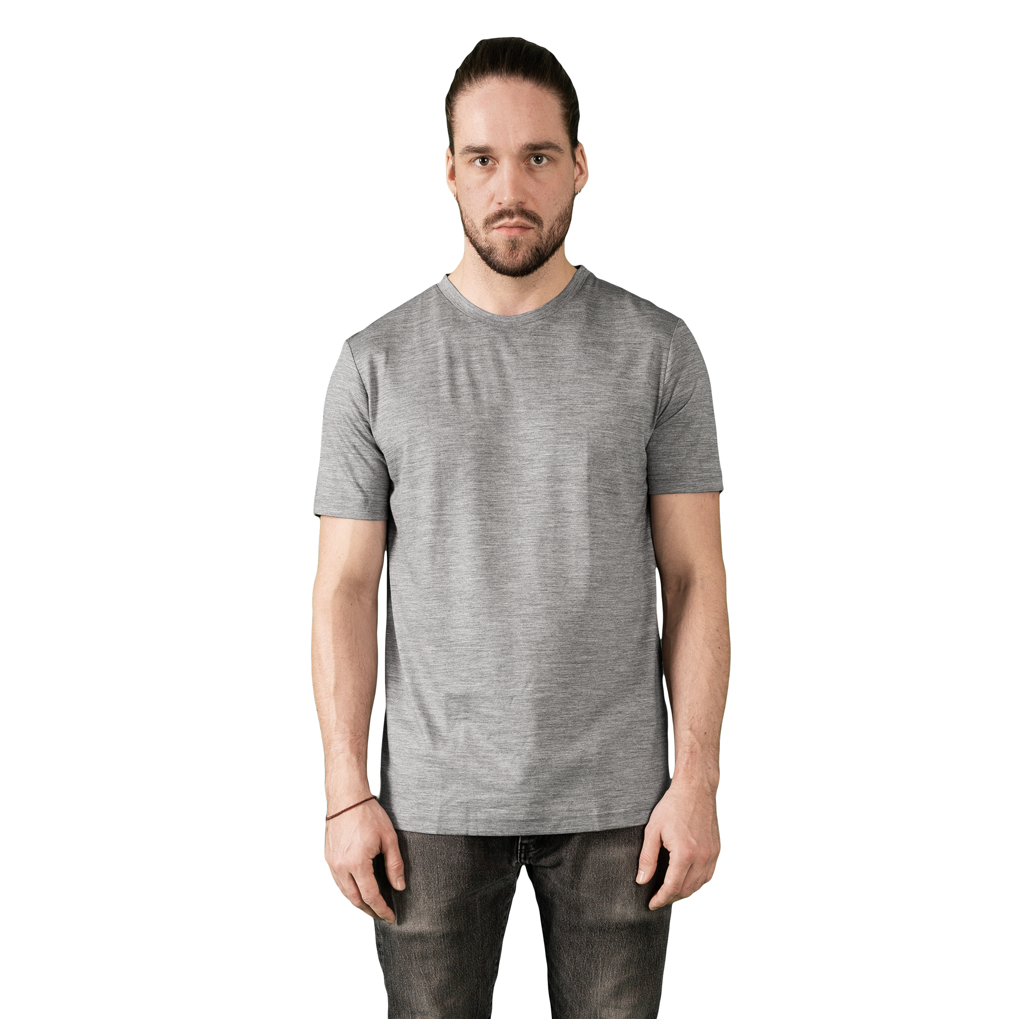 Heavyweight Ultrafine Merino T-Shirt | Grey