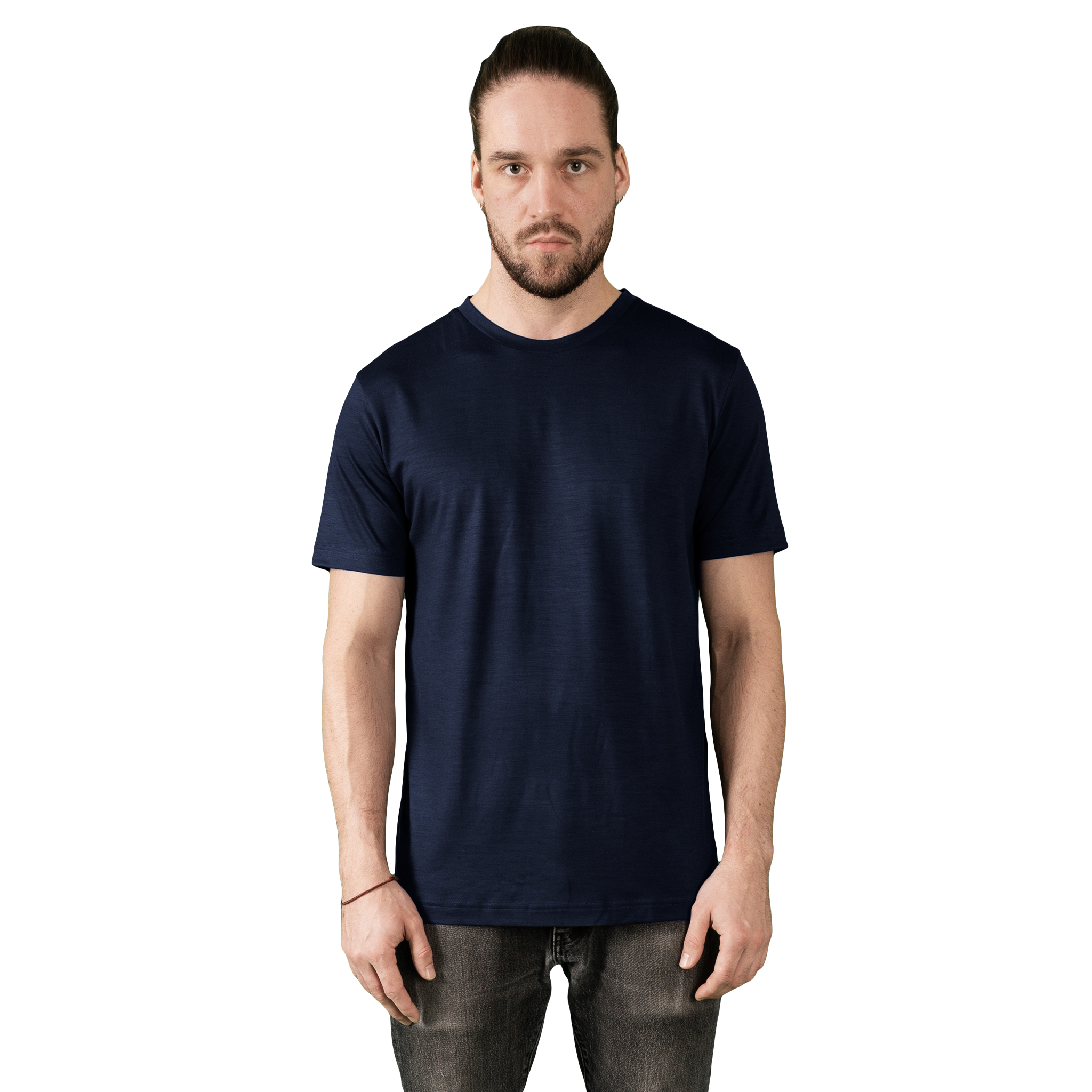 Heavyweight Ultrafine Merino T-Shirt | Navy